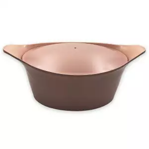 140x93 - L'incroyable Cocotte Cookut 33 cm Rose Guimauve (Sans poignée)