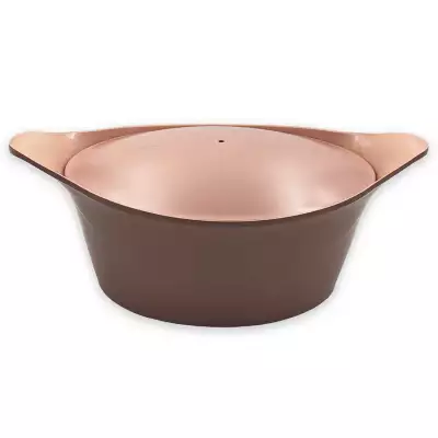 L'incroyable Cocotte Cookut 33 cm Rose Guimauve (Sans poignée)