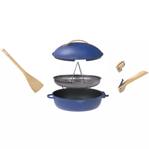 La Fabuleuse Poêle Cookut Bleu Saphir 24 cm