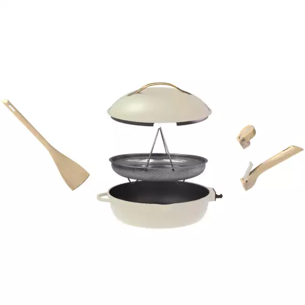 La Fabuleuse Poêle Cookut Blanc Meringue 24 cm