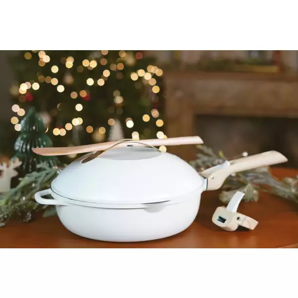 La Fabuleuse Poêle Cookut Blanc Meringue 24 cm