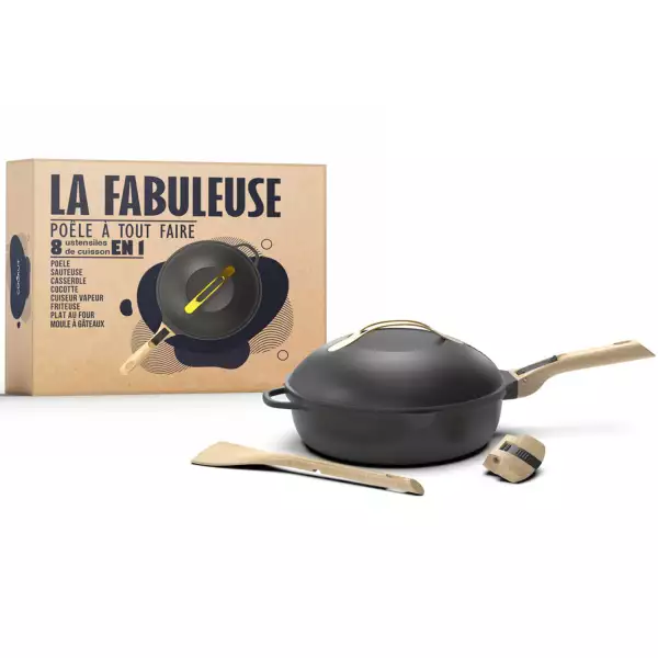 La Fabuleuse Poêle Cookut Gris Météore 28 cm