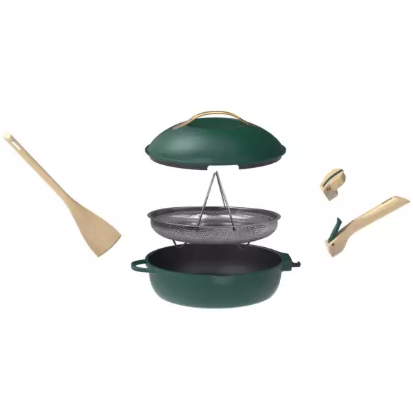 La Fabuleuse Poêle Cookut Vert Canopée 24 cm
