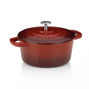140x138 - Cocotte en Fonte Emaillée Ronde Rouge Kela