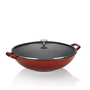 140x140 - Wok en Fonte Calido Kela rouge