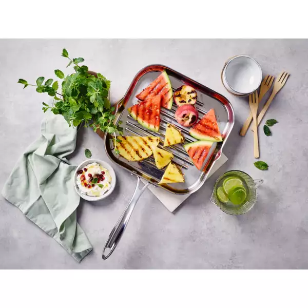 Poêle inox Chef Grillette Beka