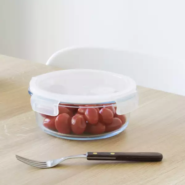 Boîte Hermétique Ronde en Verre Pebbly