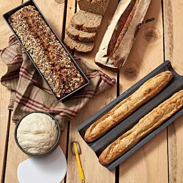 Box Homemadebread Baguette & Pain De Buyer