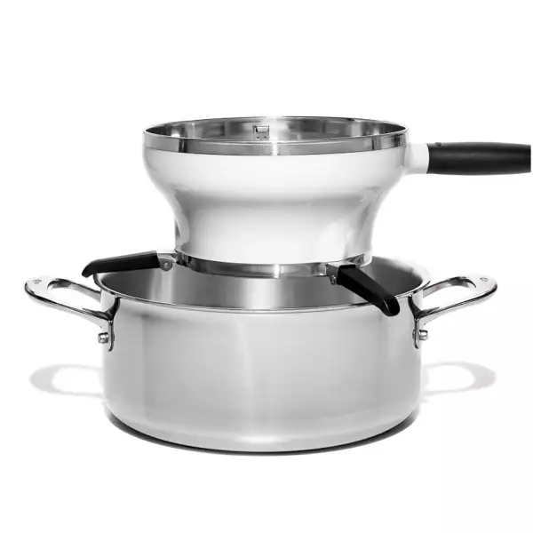 Moulin à Légumes Manuel En Inox - Presse-purée, Coulis, Confitures - Poignée Rotative Facile - Bol Stable