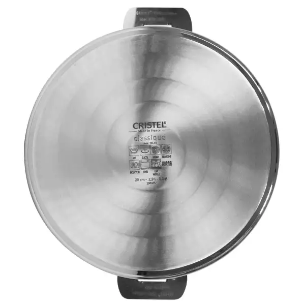 Sauteuse Cristel inox Mutine amovible