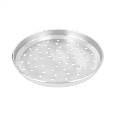 Moule à tarte et pizza inox perforé Steel Pan