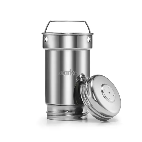 Carafe à eau filtrante verre et inox Aarke
