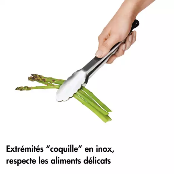 Set 2 pinces de service inox Oxo