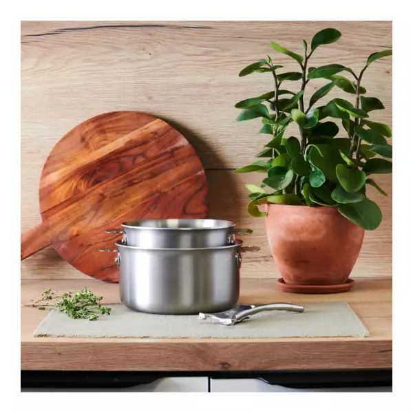 Set 2 casseroles Alchimy Loqy De Buyer 16 - 20 cm + 1 poignée amovible
