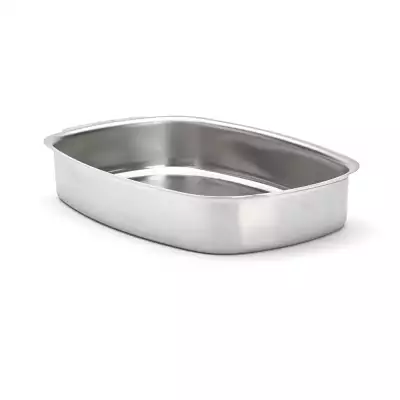 Plat à four inox rectangulaire De Buyer