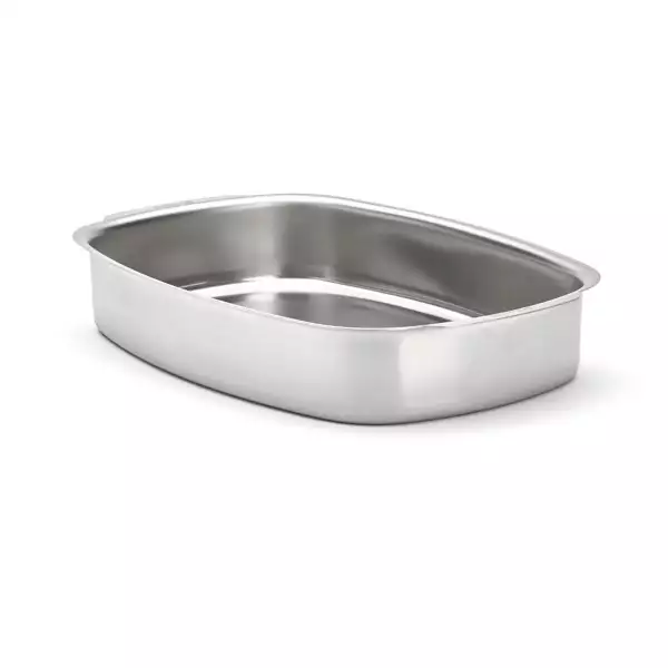 Plat à four inox rectangulaire De Buyer