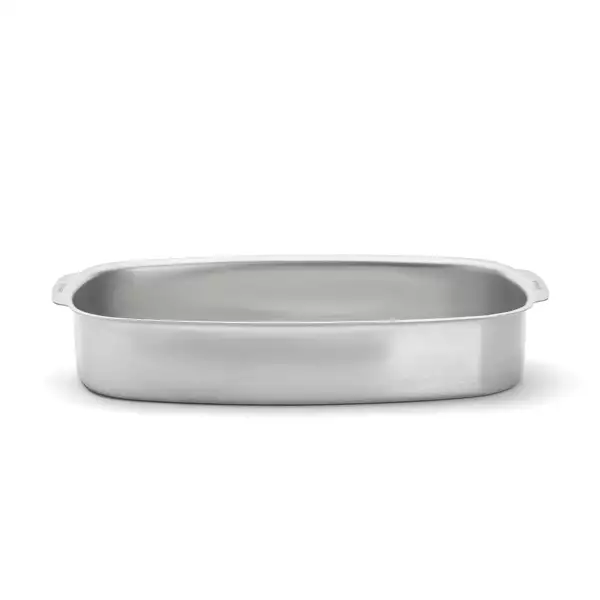 Plat à four inox rectangulaire De Buyer