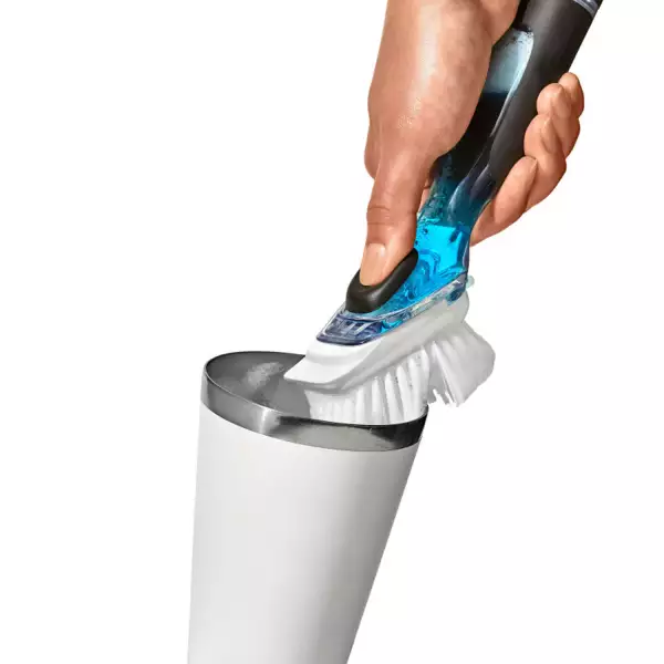Brosse à vaisselle à manche distributrice de savon Oxo