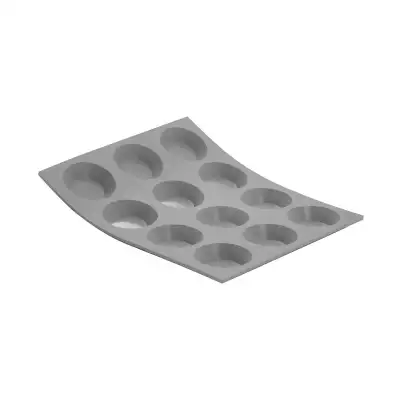 Moule en silicone Elastomoule 12 mini tartelettes 4,5 cm De Buyer