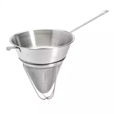 Chinois Etamine maille fine inox profond 22 cm De Buyer