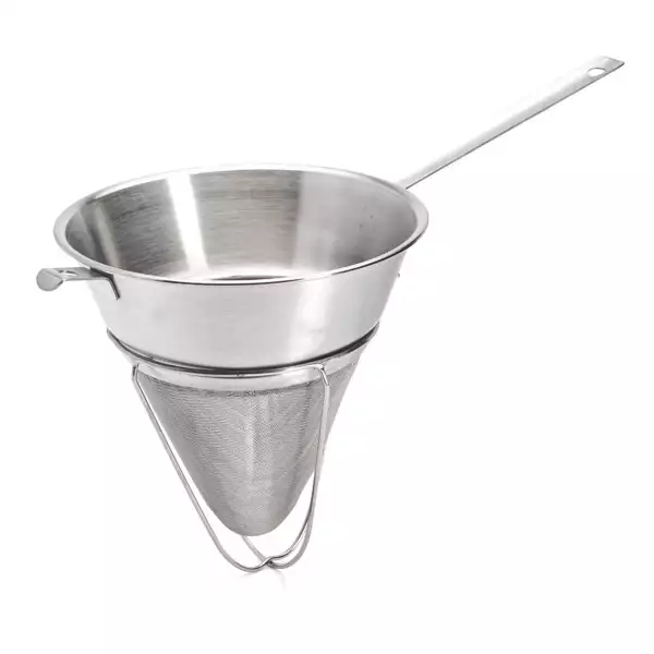 Chinois Etamine maille fine inox profond 22 cm De Buyer