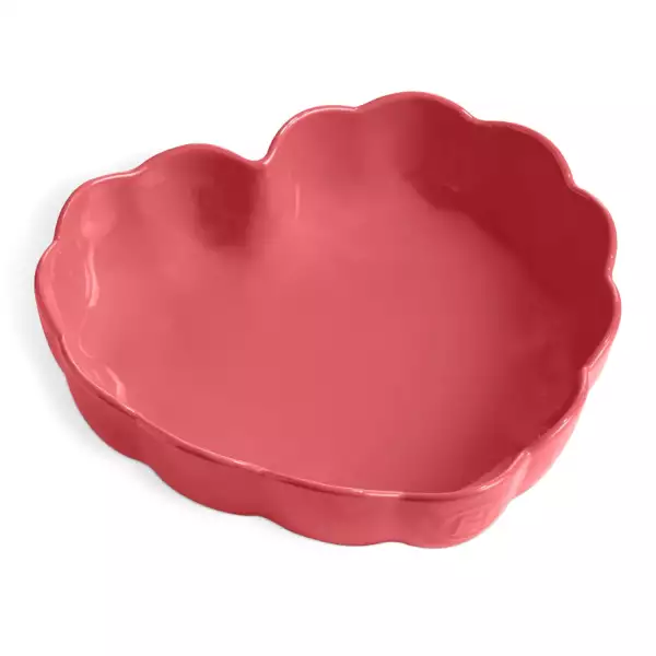 Moule à pâtisserie coeur céramique Emile Henry Rose Candy