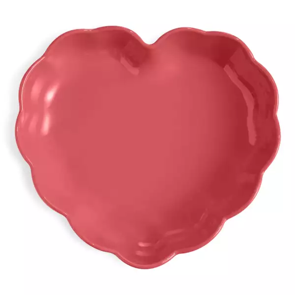 Moule à pâtisserie coeur céramique Emile Henry Rose Candy
