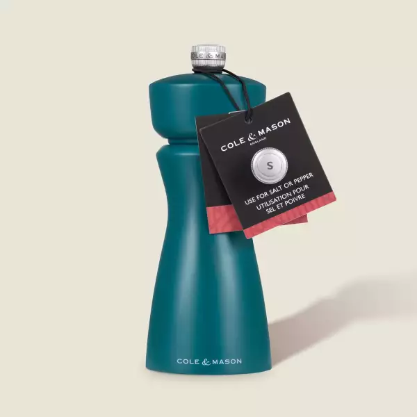 Moulin sel ou poivre mécanisme céramique Kenton Cole et Mason Bleu Turquoise