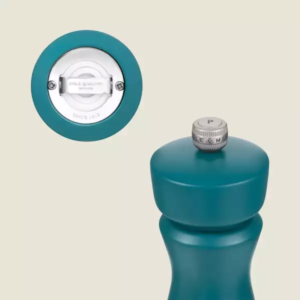 Moulin sel ou poivre mécanisme céramique Kenton Cole et Mason Bleu Turquoise