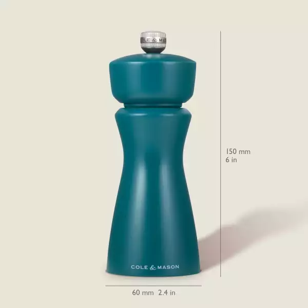 Moulin sel ou poivre mécanisme céramique Kenton Cole et Mason Bleu Turquoise