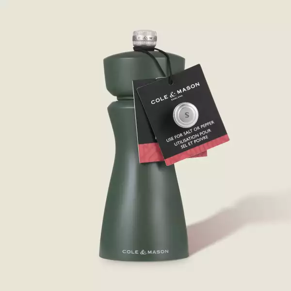Moulin sel ou poivre mécanisme céramique Kenton Cole et Mason Vert Foncé