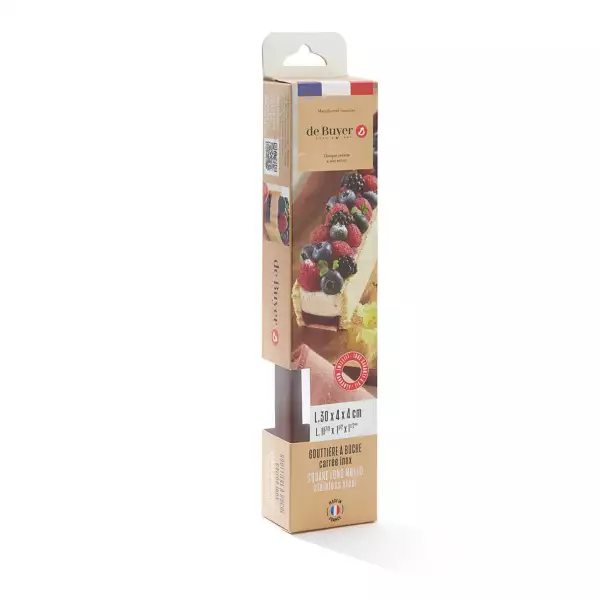 Gouttière à bûche démontable forme ronde De Buyer 30 x 4 cm
