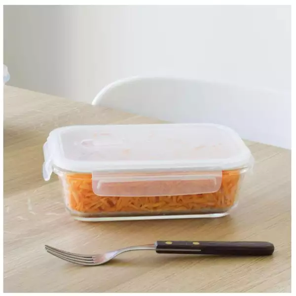 Boîte Hermétique Rectangulaire en Verre Pebbly 1 litre