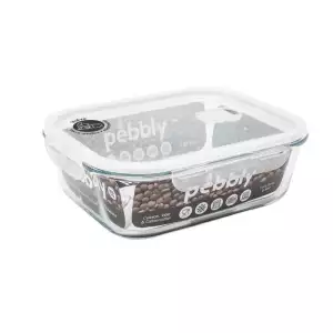 140x133 - Boîte Hermétique Rectangulaire en Verre Pebbly 2,25 litres