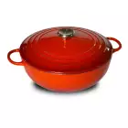 Cocotte en Fonte ronde Tradition rouge Baumalu 106