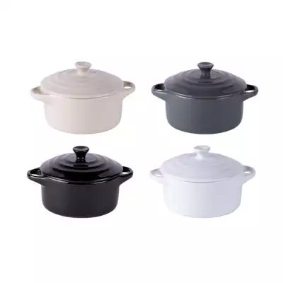 Set 4 Mini Cocottes en grès Zen Table Passion
