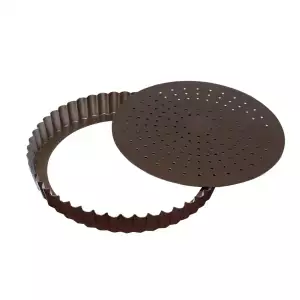 140x134 - Moule à Tarte antiadhésif à fond amovible perforé Gobel