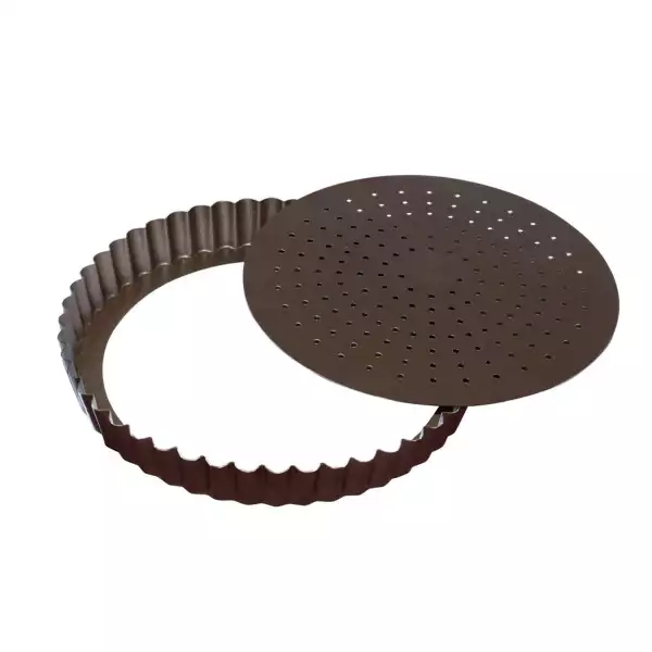 Moule à Tarte antiadhésif à fond amovible perforé Gobel