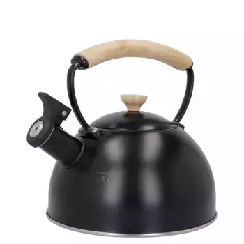 Bouilloire à sifflet 1,6 L noire La Cafetière