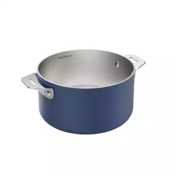 La merveilleuse casserole inox Bleu Myrtille Cookut