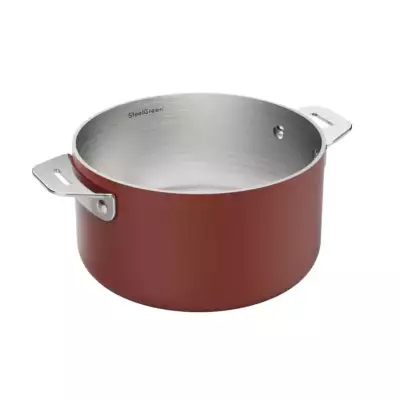 La merveilleuse casserole inox Rouge Passion Cookut