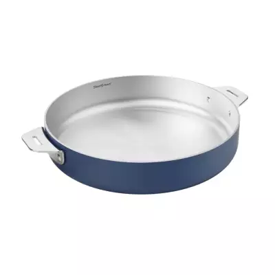 La merveilleuse poêle inox Bleu Myrtille Cookut