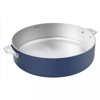 La merveilleuse sauteuse inox Bleu Myrtille Cookut