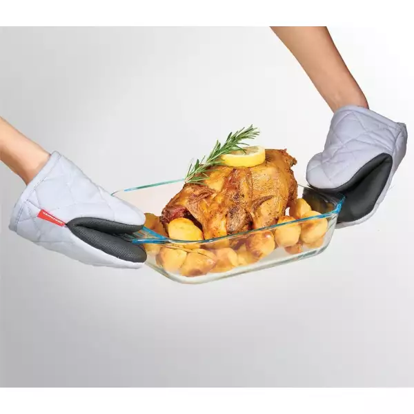 Lot 2 gants maniques antidérapants Metaltex
