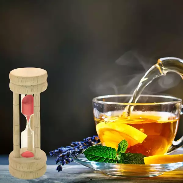 Minuteur sablier de cuisine 3 minutes Fackelman Wood Edition