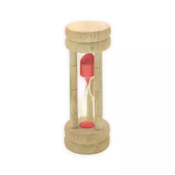 Minuteur sablier de cuisine 3 minutes Fackelman Wood Edition