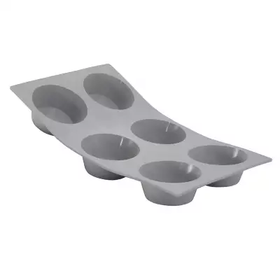 Moule en silicone Elastomoule 6 muffins De Buyer