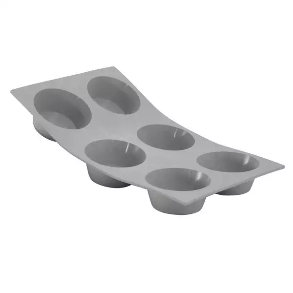 Moule en silicone Elastomoule 6 muffins De Buyer