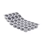 Moule en silicone Elastomoule mini cannelés 28 empreintes De Buyer 140