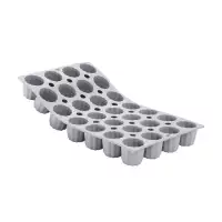 Moule en silicone Elastomoule mini cannelés 28 empreintes De Buyer